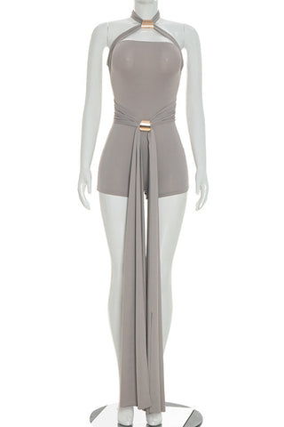 Halter Neck Wrap Romper