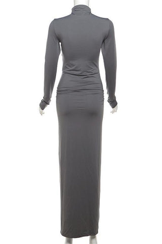 Elegant Ruched Evening Dress