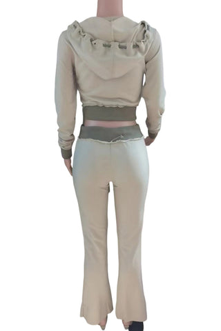 Casual Zip-Up Hoodie and Jogger Set