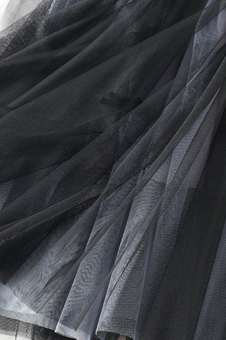 Elegant Pleated Tulle Skirt