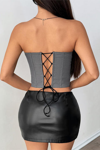 Structured Bustier Strapless Top