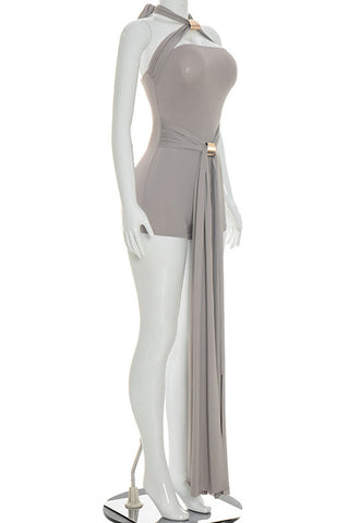 Halter Neck Wrap Romper