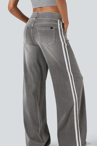 Wide-Leg Casual Track Pants