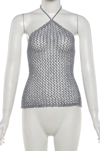 Chainmail Halter Tank Top