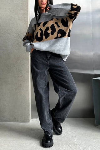 Leopard Patterned Sweater
