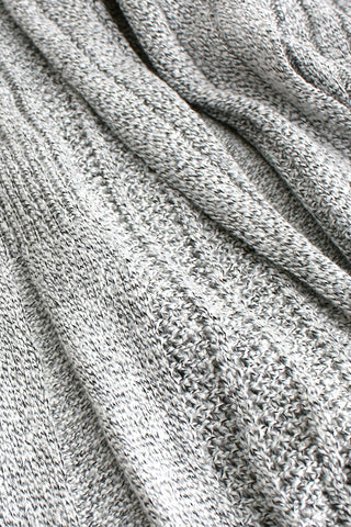 Open-Front Ribbed Cardigan