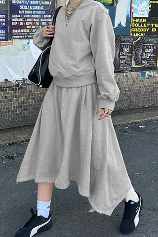 Asymmetrical Skirt Set