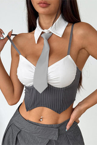 Chic Tie-Front Tank Top