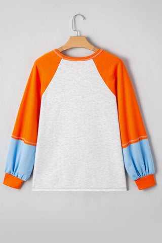 Colorblock Raglan Sleeve Top