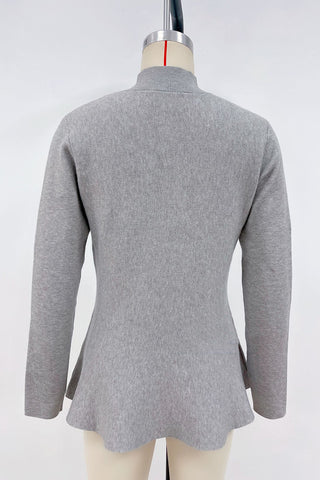 Mock-Neck Sweater with Flared Hem