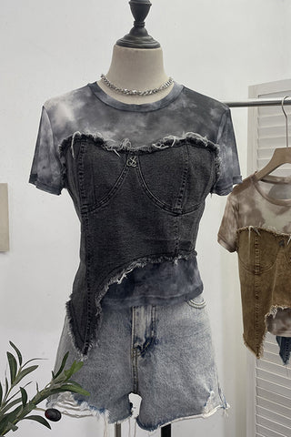 Distressed Layered T-Shirt