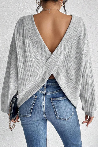Ribbed Knit Pullover Top