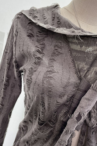 Tie-Front Ruffled Blouse