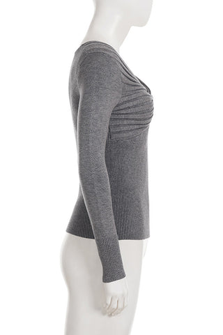 Twist Detail Long Sleeve Blouse