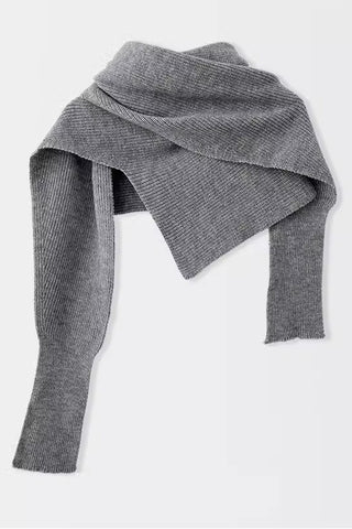 Asymmetrical Ribbed Shrug Cardigan