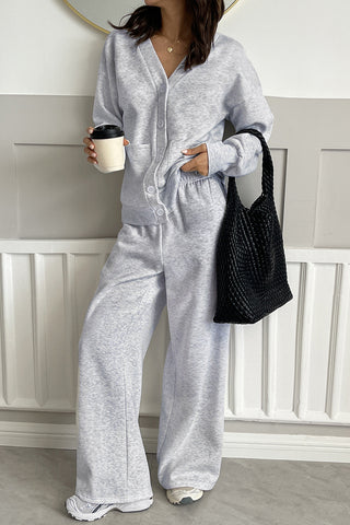 Cozy Button-Up Lounge Set