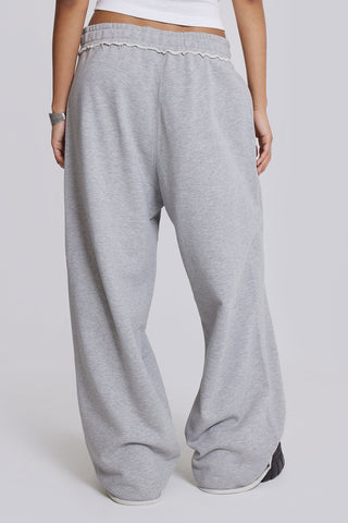 Relaxed Fit Elastic Waist Casual Pants