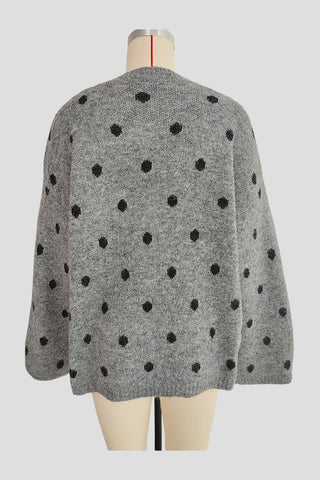 Polka Dot Knit Sweater