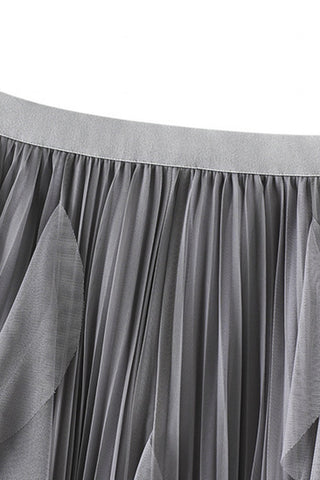 Flowing Layered Casual Skirt