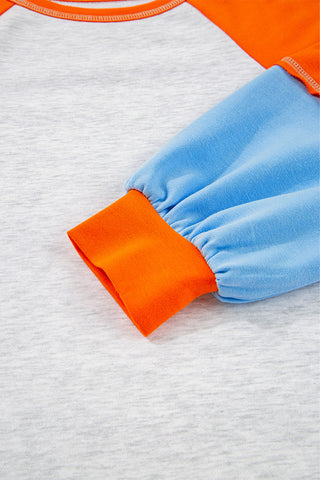 Colorblock Raglan Sleeve Top