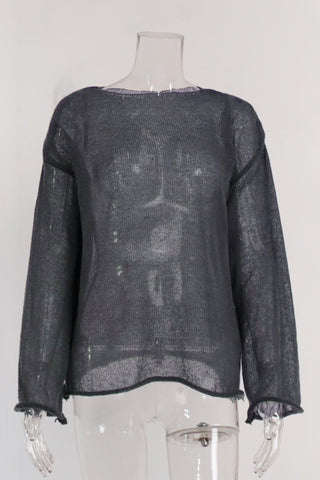 Simple Long-Sleeve Crewneck Tee