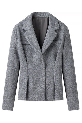 Classic Pleated Skirt Set with Blazer