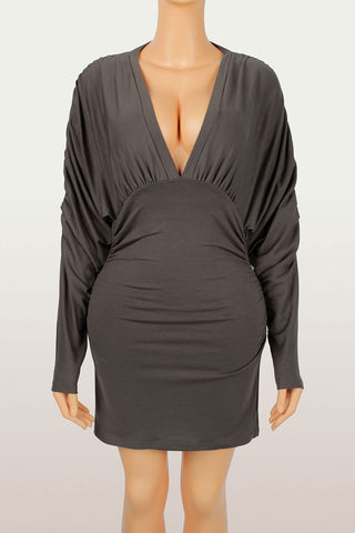 Plunge V-Neck Mini Dress