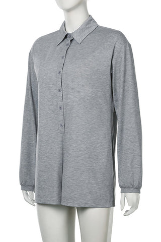 Button-Up Collared Romper