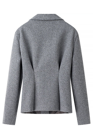 Classic Pleated Skirt Set with Blazer