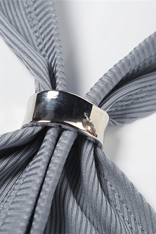 Halter Button-Front Tank Top