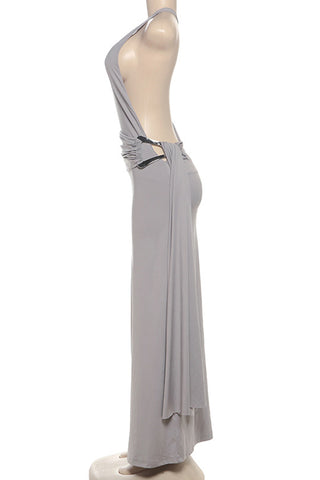 Draped One-Shoulder Casual Dress