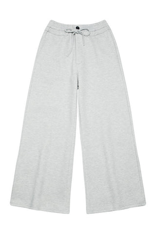Wide-Leg Casual Pants with Drawstring