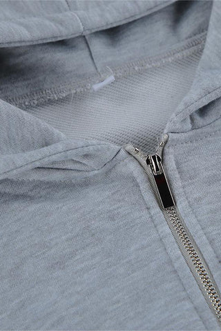 Hooded Zip-Up Pants Set