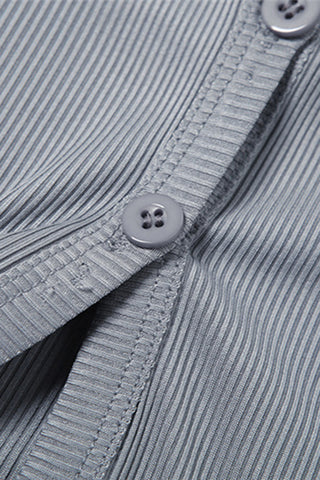 Halter Button-Front Tank Top