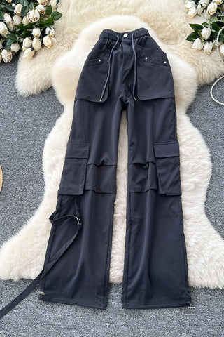 Utility Pocket Belted Pants