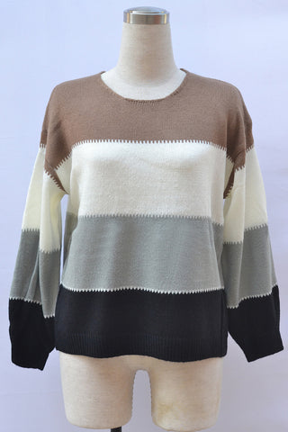 Striped Relaxed Fit Sweater