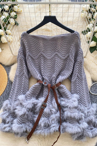 Chic Knit Sweater with Flair