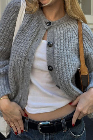 Cozy Button-Up Knitted Cardigan