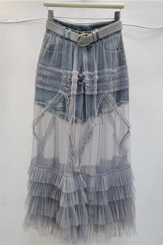Layered Lace Maxi Skirt