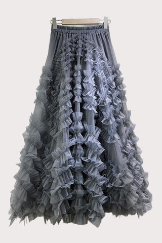 Ruffle Tiered Maxi Skirt