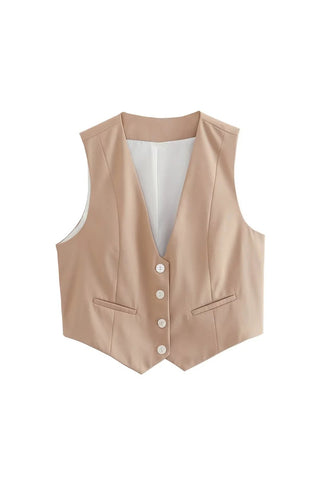Classic Buttoned Waistcoat Vest