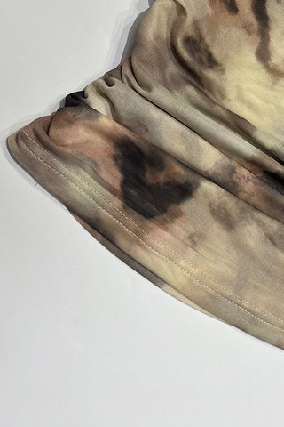 Off-Shoulder Ruched Long Sleeve Top