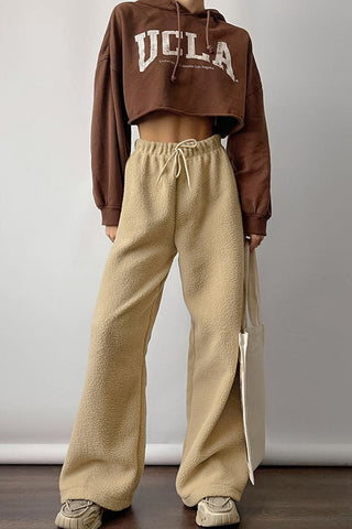 Relaxed-Fit Drawstring Casual Pants