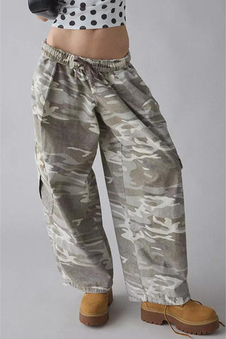 Relaxed Fit Camo Cargo Pants