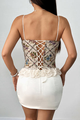 Lace-Trim Floral Camisole