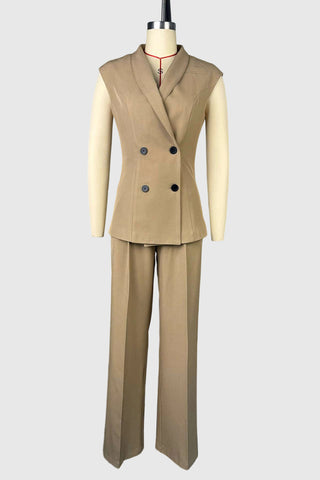 Double-Breasted Pants Set