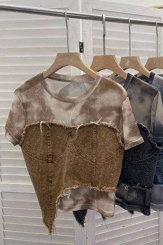 Distressed Layered T-Shirt