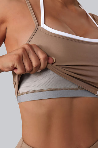 Strappy Cropped Tank Top