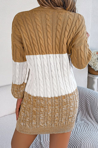 Knit Sweater Casual Mini Dress