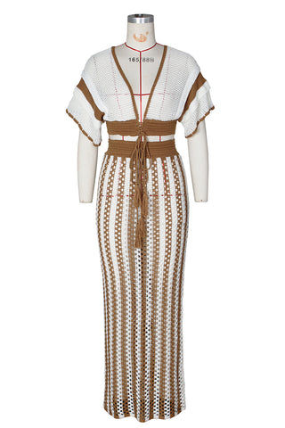 Stylish Knit Skirt Set